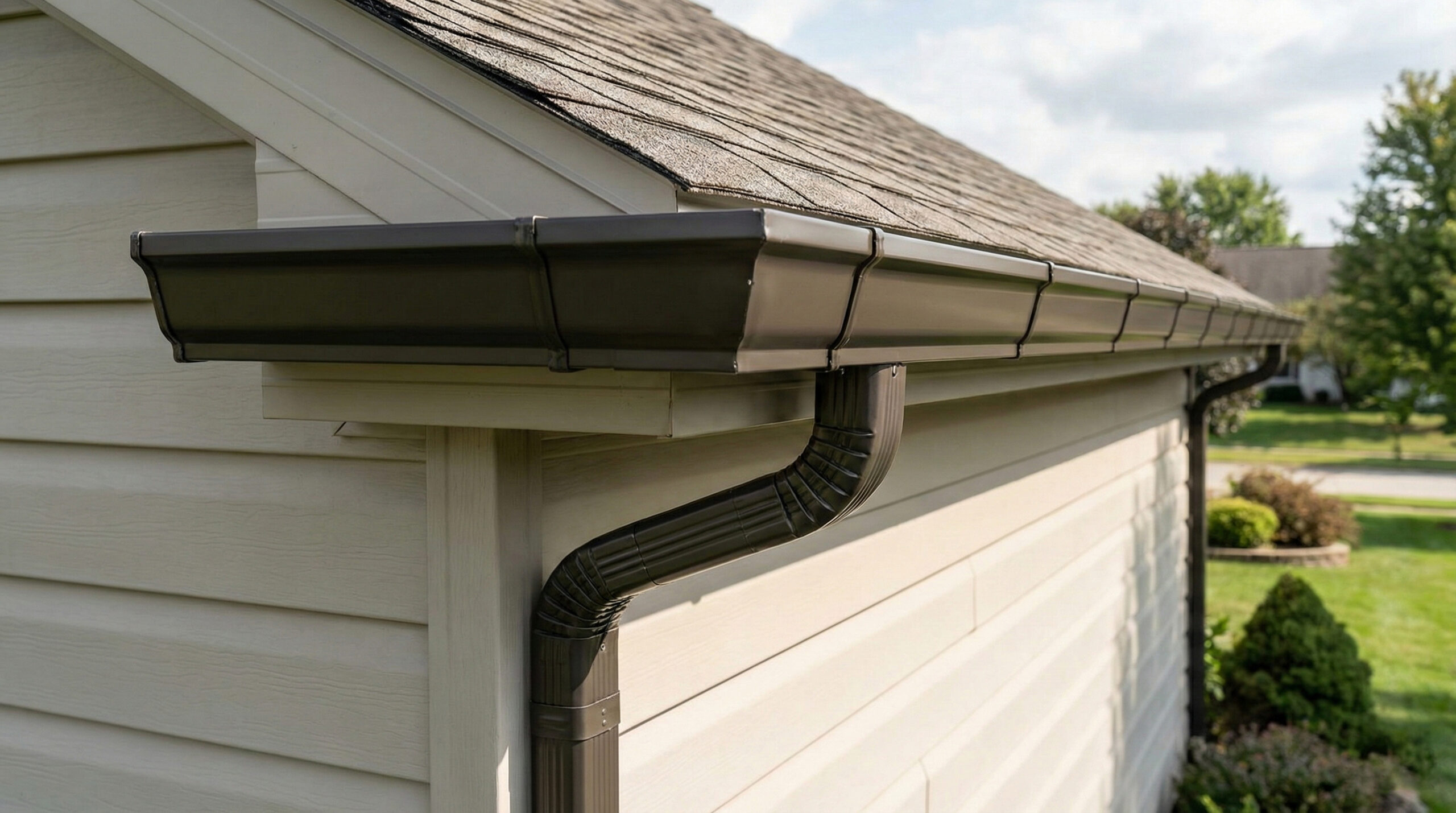 Home Improvement NJ gutter replacement and exterior drainage project