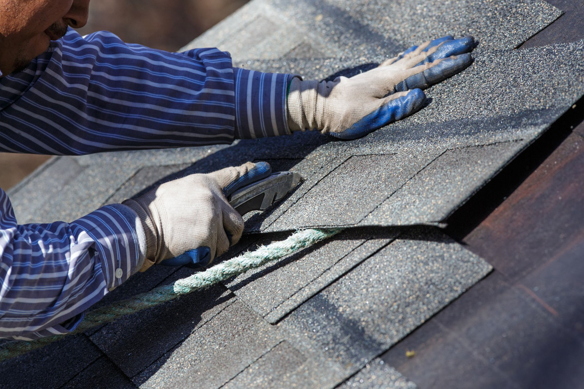 Home Improvement NJ roof installation project with residential shingles